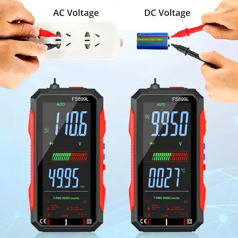 Mroace 6000 Count True RMS Digital Multimeter with Auto-Ranging