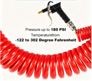 Mroace 6ft Long Blue PU Hose Air Seat Blow Dust Gun Kit