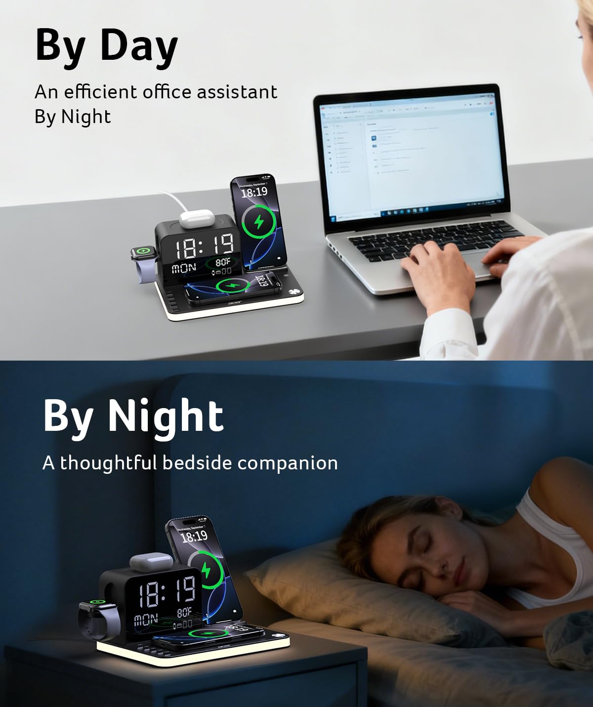 Mroace 7-in-1 Wireless Charging Station