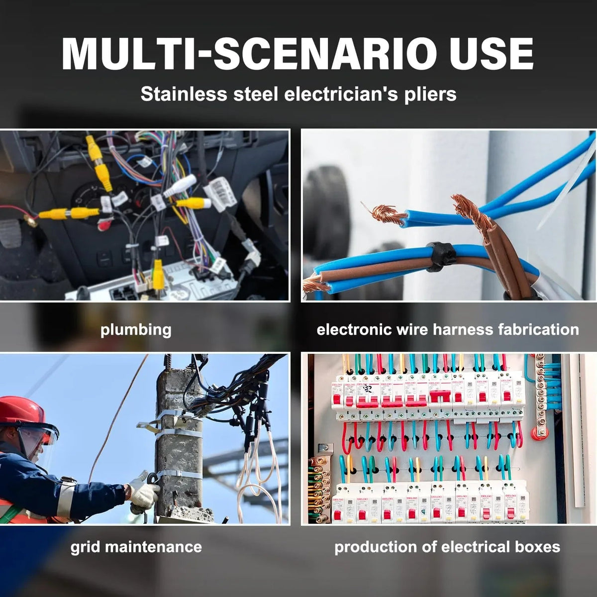 Mroace 8-in-1 Wire Stripper with Voltage Tester - MROACE