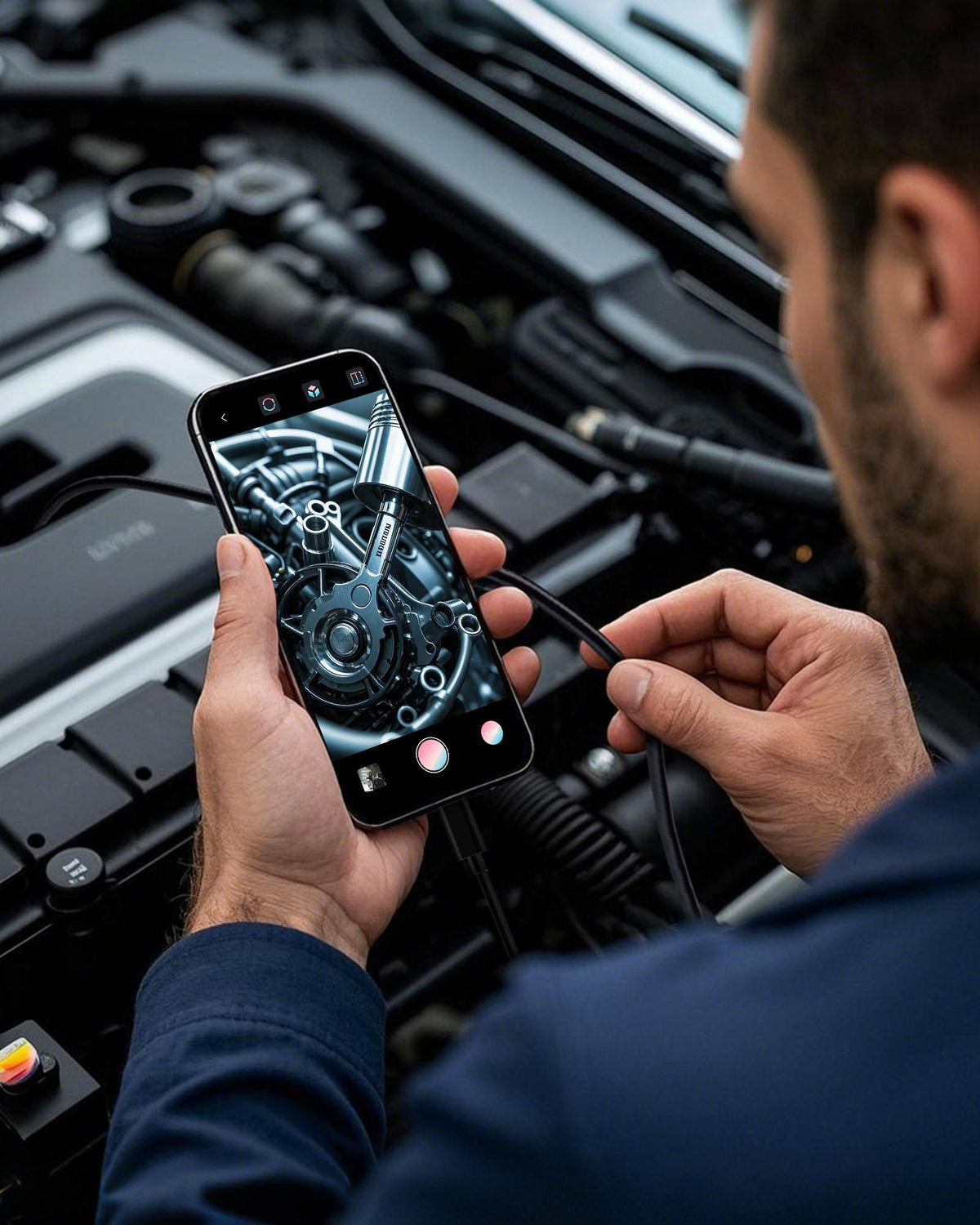 Mroace 8-LED HD Borescope Camera