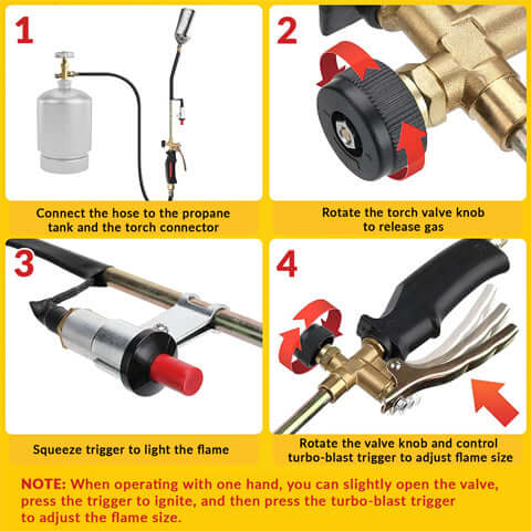 Mroace 800000 BTU Propane Torch Weed Burner