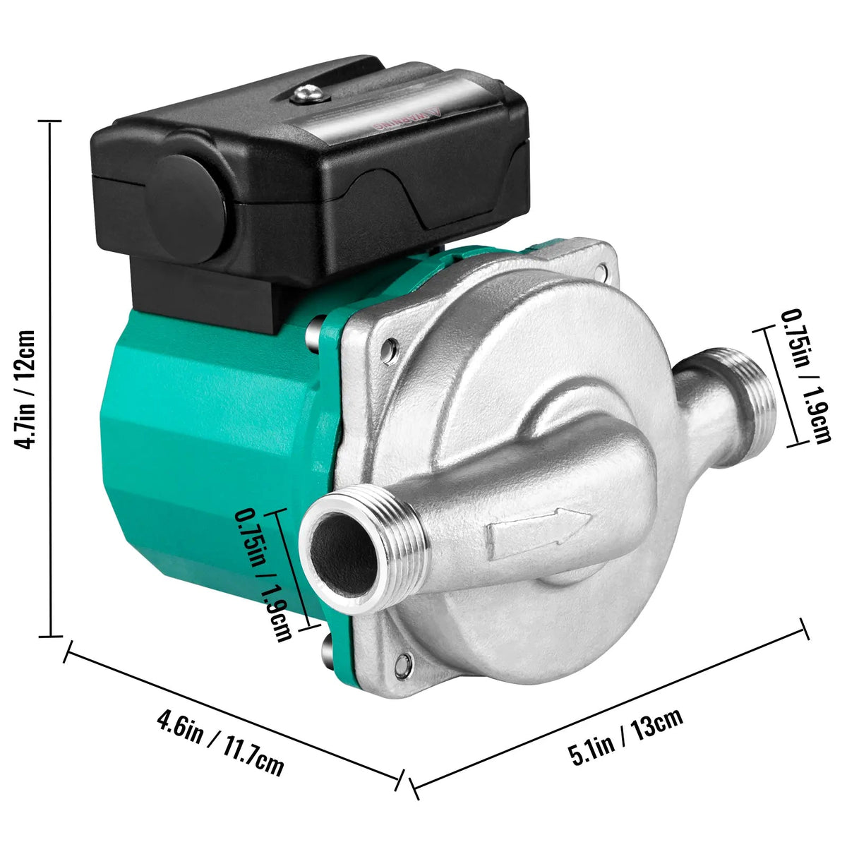 Mroace 93W Hot Water Recirculating Pump with 3-Speed Control