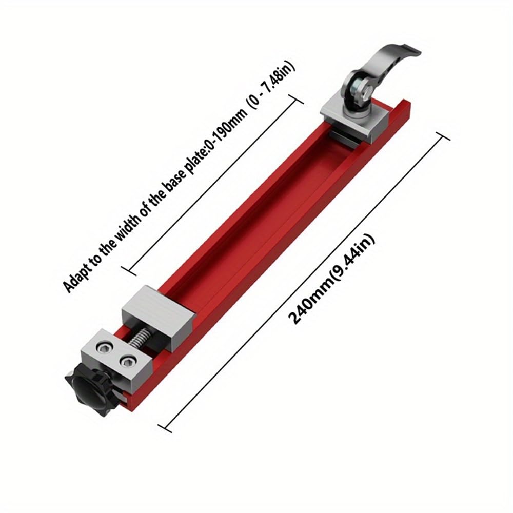 Mroace 9.4-Inch Aluminum Alloy Circular Saw Guide Rail for Precision Cutting