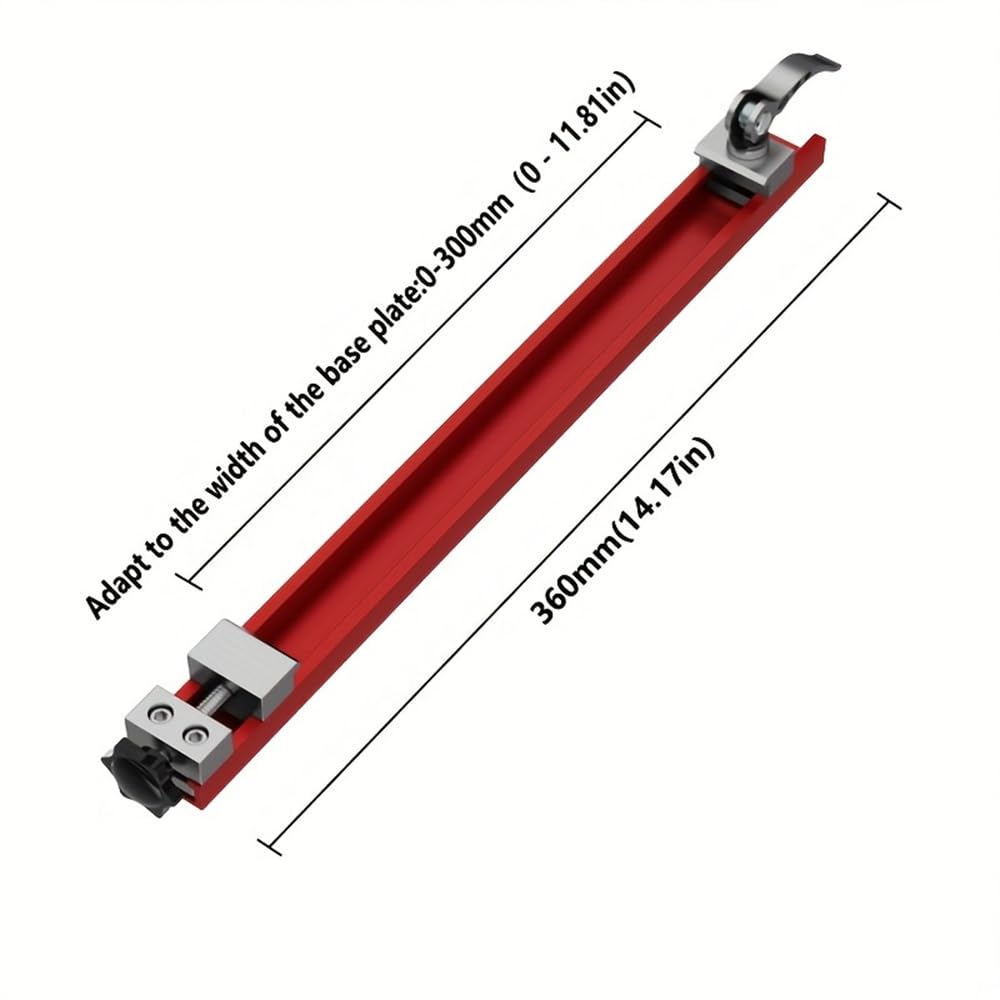 Mroace 9.4-Inch Aluminum Alloy Circular Saw Guide Rail for Precision Cutting