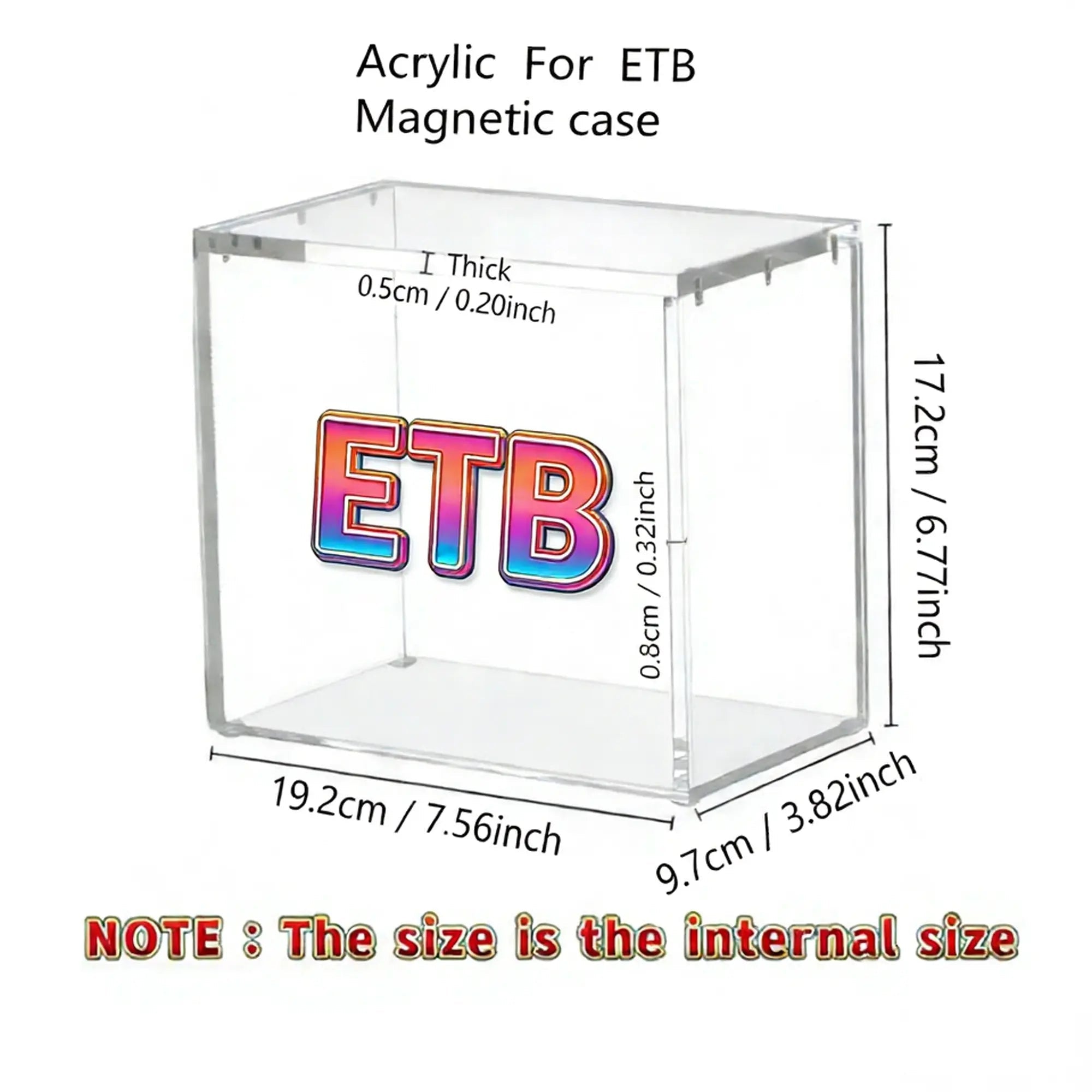 Mroace Acrylic Booster Box Display Case with Magnetic Lid