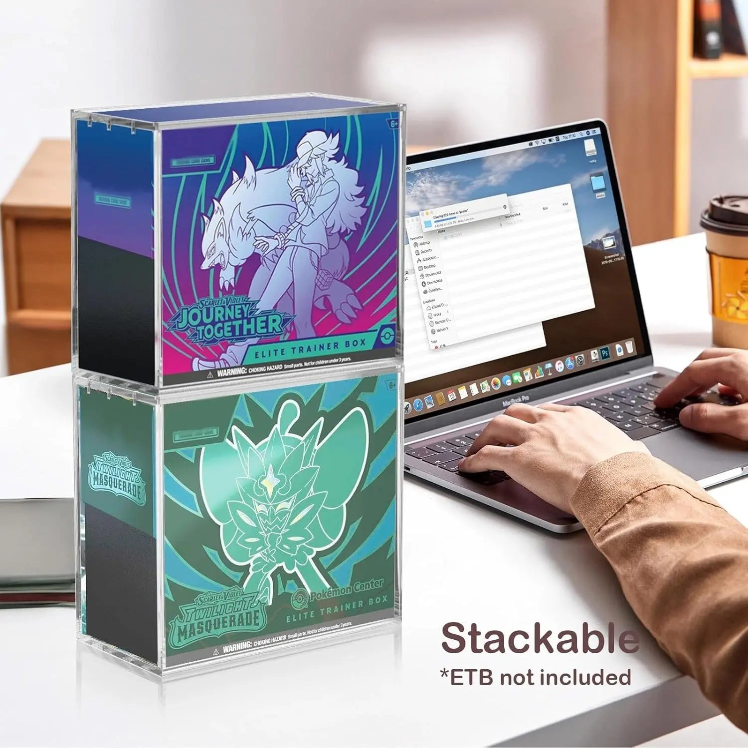 Mroace Acrylic Booster Box Display Case with Magnetic Lid