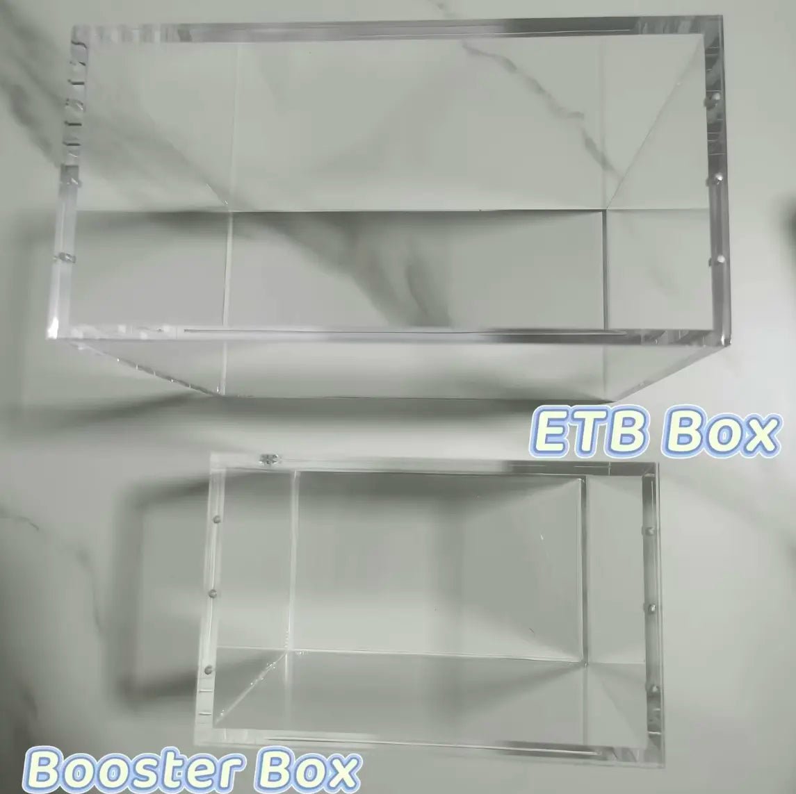 Mroace Acrylic Booster Box Display Case with Magnetic Lid
