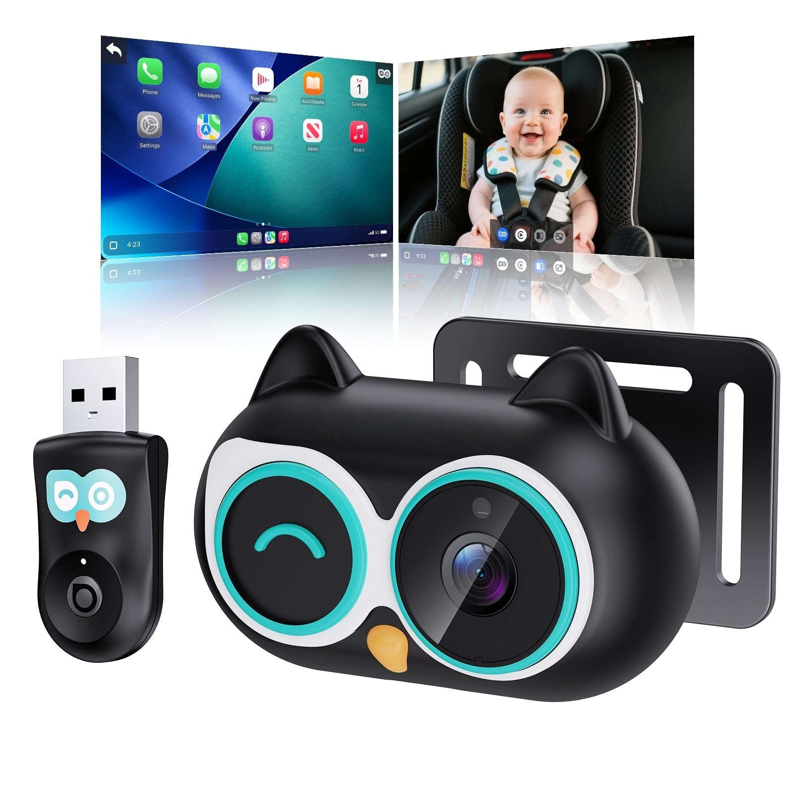 Mroace Adhesive Mount Cabin Care Car Camera