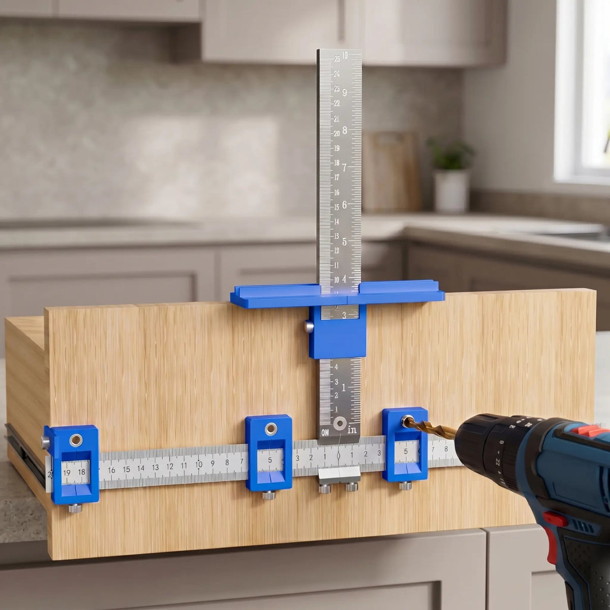 Mroace Adjustable Cabinet Hardware Jig