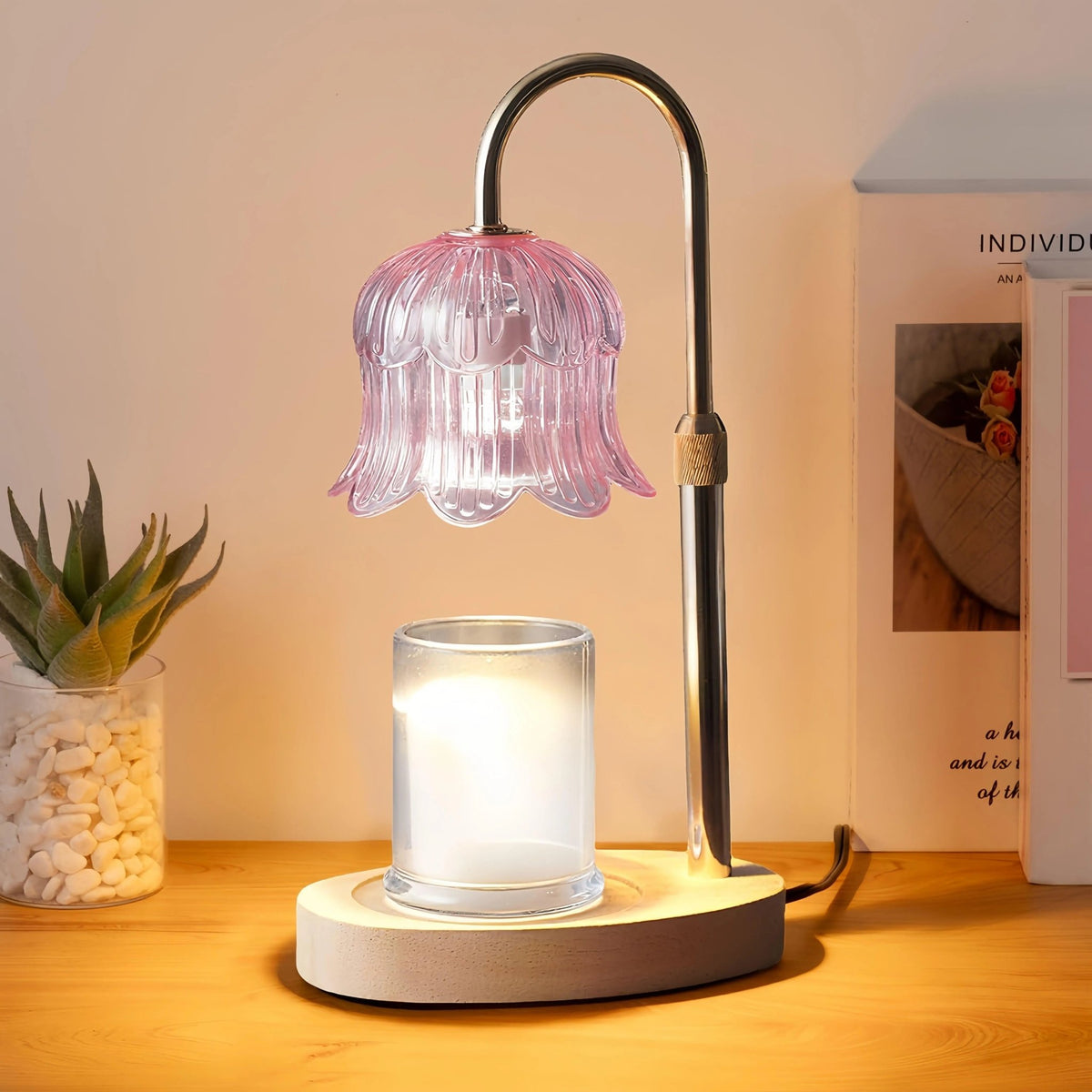 Mroace Adjustable Candle Warmer Lamp With Timer
