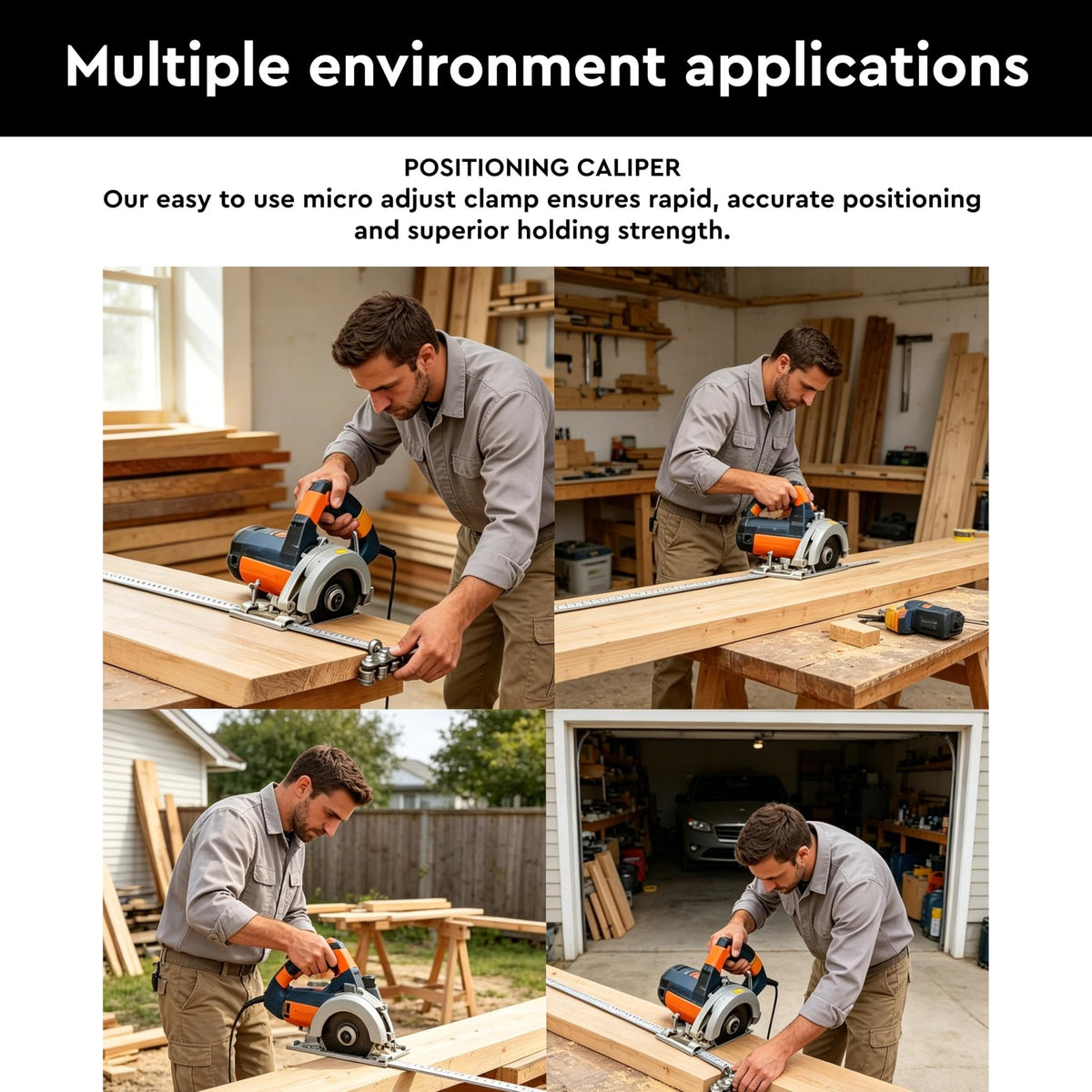 Mroace Adjustable Circular Saw Guide Rail