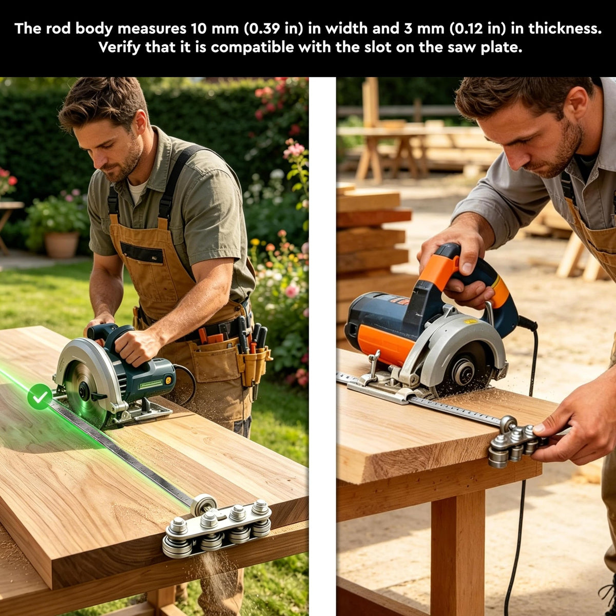 Mroace Adjustable Circular Saw Guide Rail