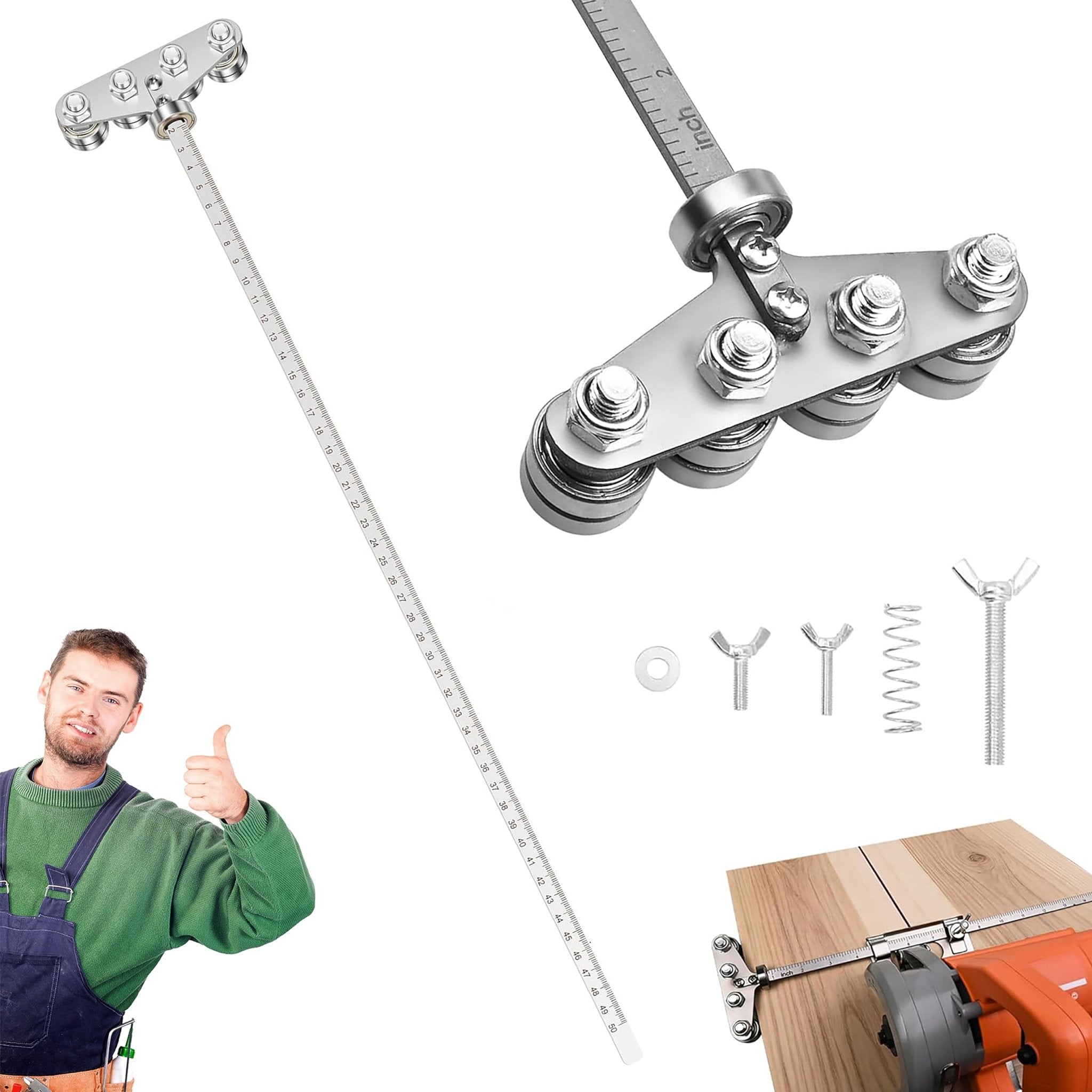 Mroace Adjustable Circular Saw Guide Rail