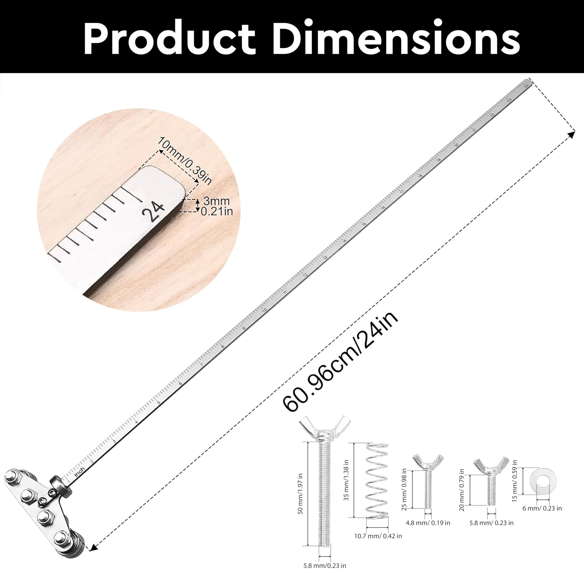 Mroace Adjustable Circular Saw Guide Rail