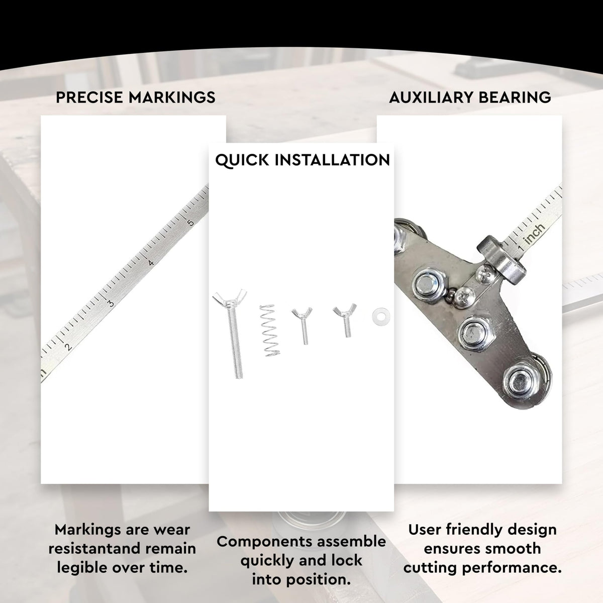 Mroace Adjustable Circular Saw Guide Rail