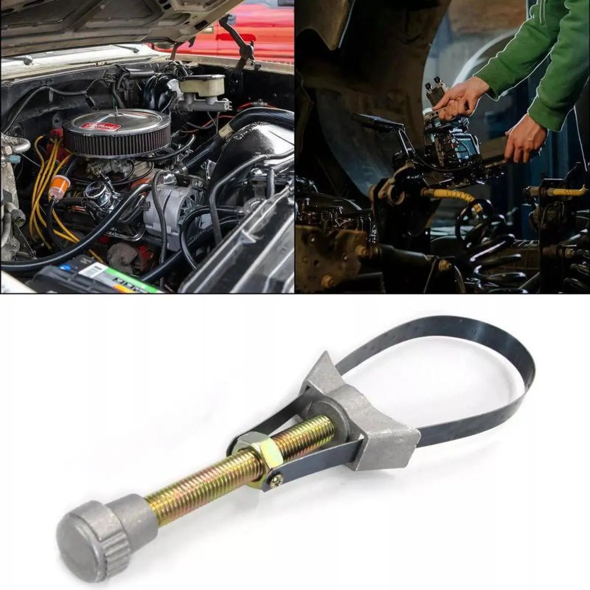 Mroace Adjustable Diameter Car Oil Filter Strap Wrench