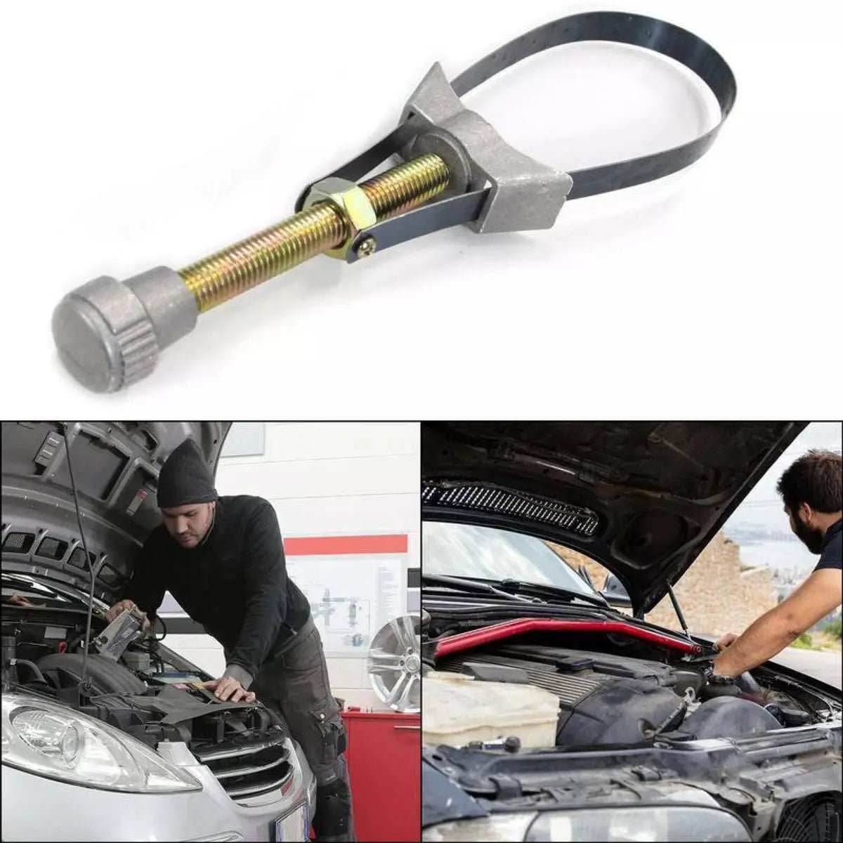 Mroace Adjustable Diameter Car Oil Filter Strap Wrench