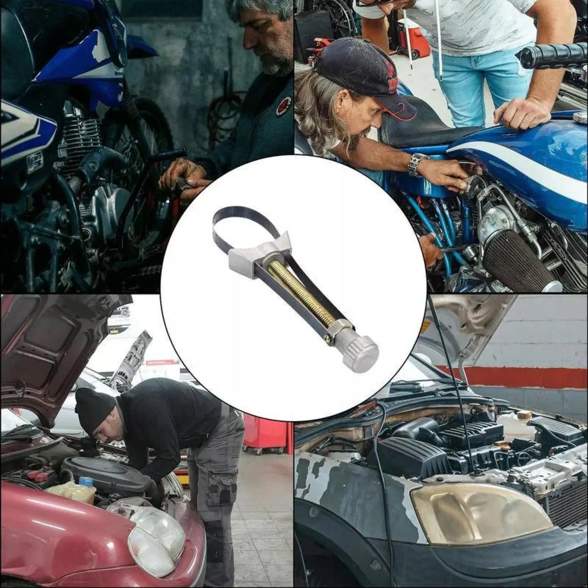 Mroace Adjustable Diameter Car Oil Filter Strap Wrench
