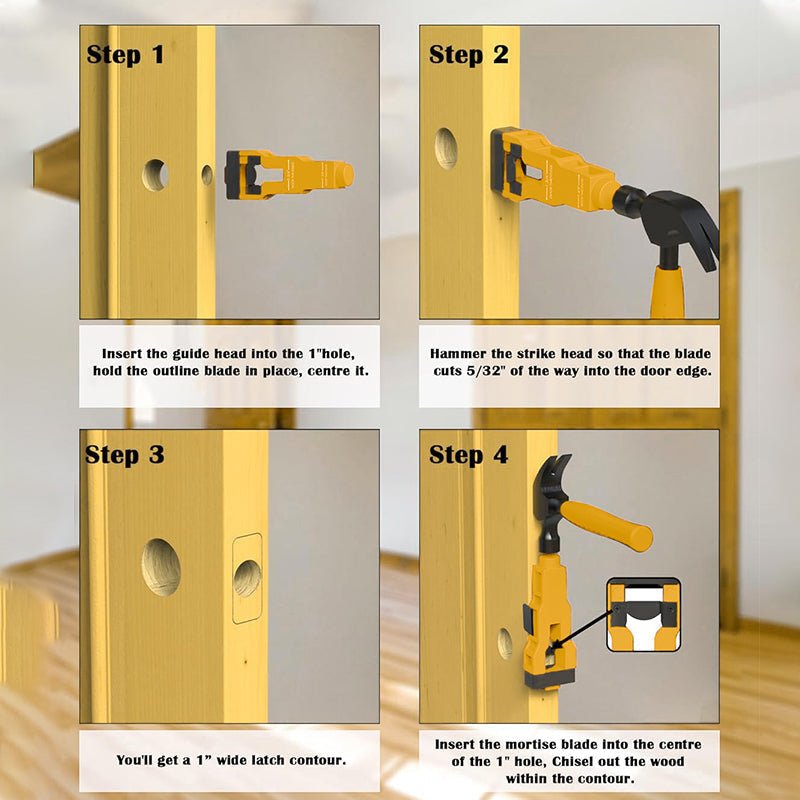 Mroace Adjustable Door Latch Installation Tool