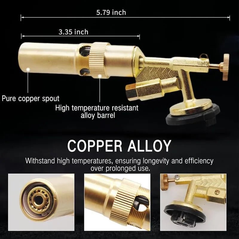 Mroace Adjustable Flame Copper Alloy Butane Torch Head