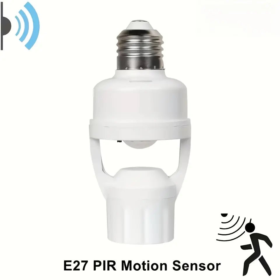 Mroace Adjustable Motion Sensor Bulb Socket Adapter
