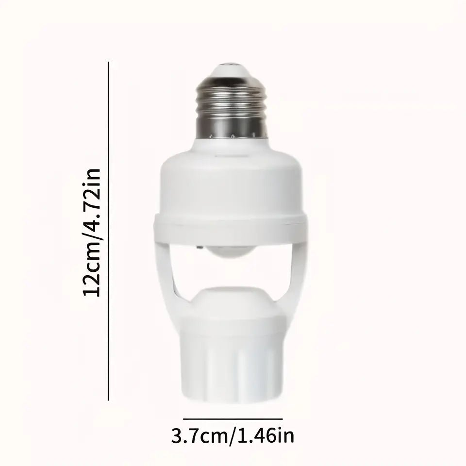 Mroace Adjustable Motion Sensor Bulb Socket Adapter