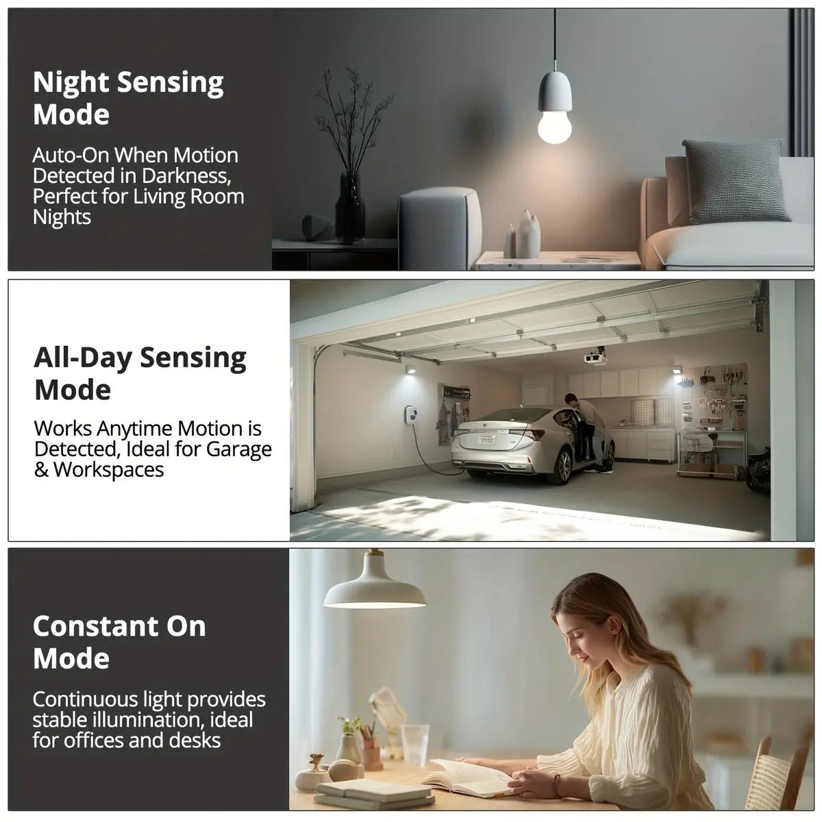 Mroace Adjustable Motion Sensor Bulb Socket Adapter