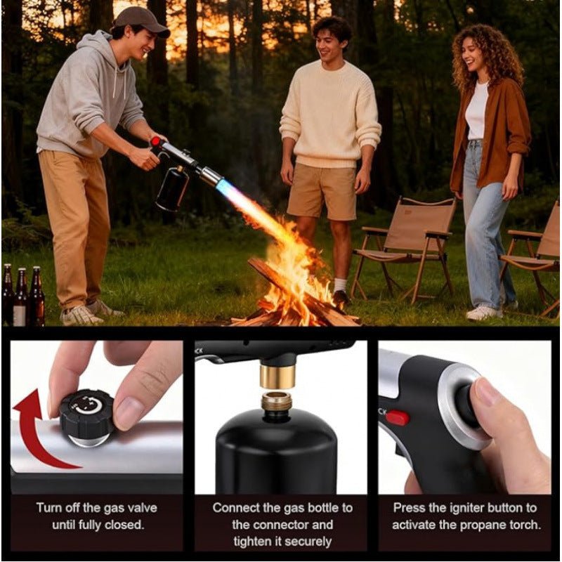 Mroace Adjustable Propane Blow Torch with Safety Lock