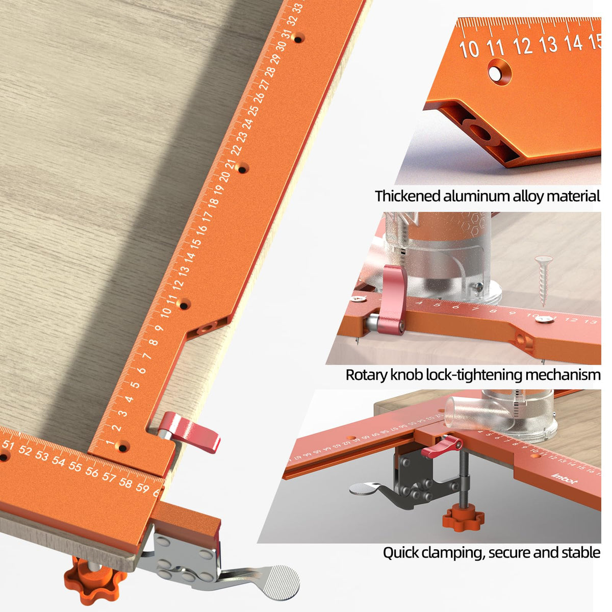 Mroace Adjustable Rectangular Router Jig