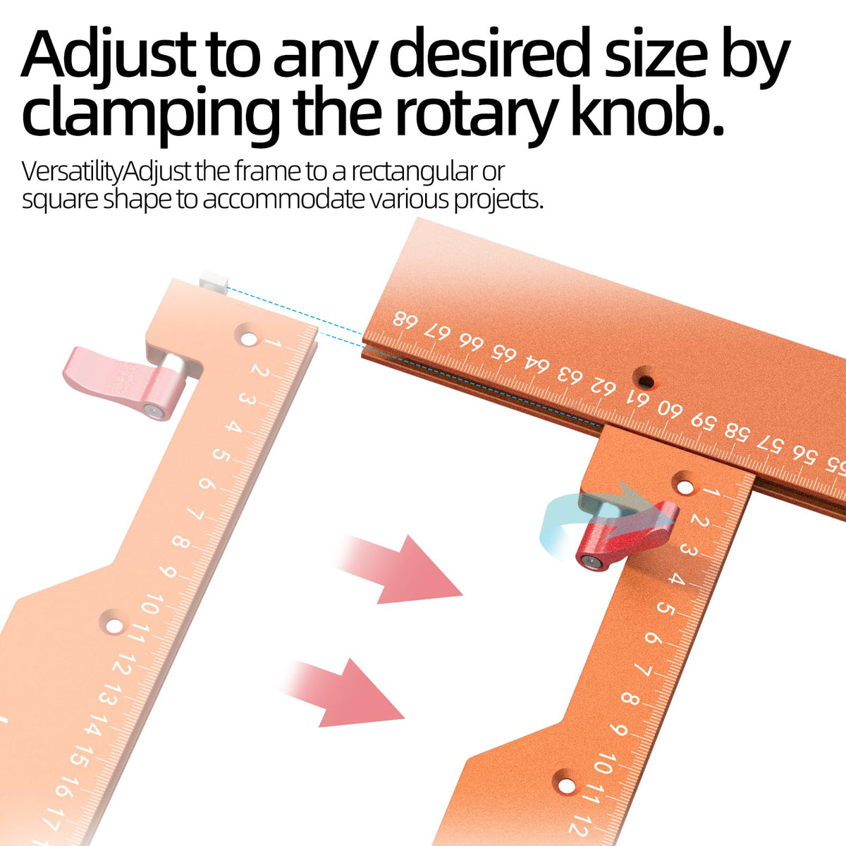 Mroace Adjustable Rectangular Router Jig