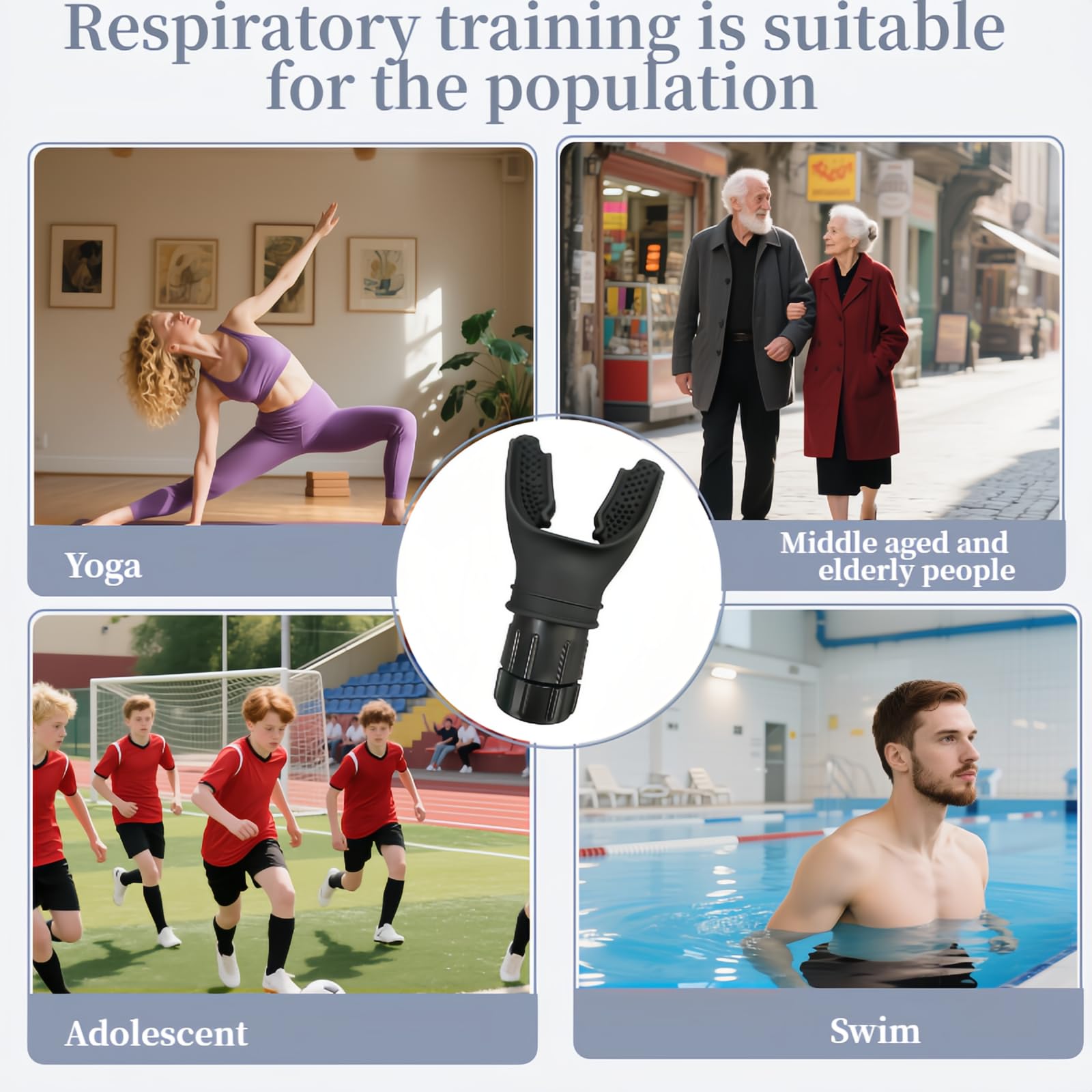 Mroace Adjustable Resistance Breathing Trainer