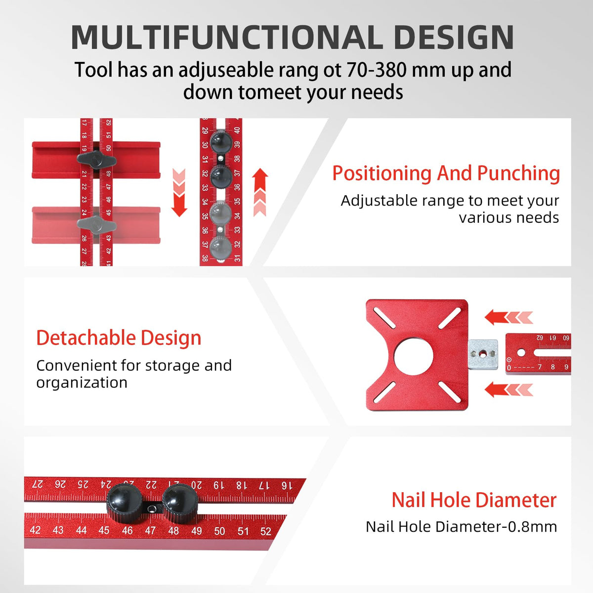 Mroace Adjustable Router Circle Cutting Jig