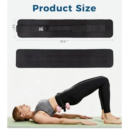 Mroace Adjustable Slip Resistant Padded Hip Thrust Belt