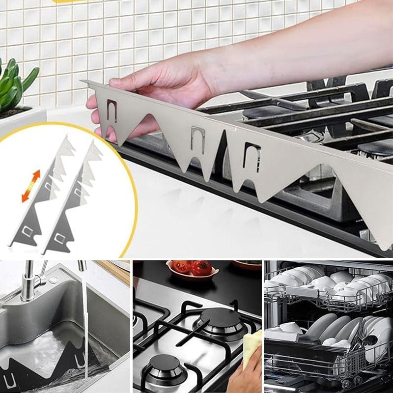 Mroace Adjustable Stainless Steel Stove Gap Covers