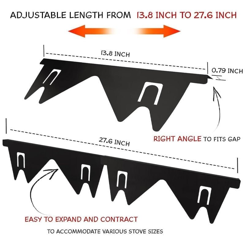 Mroace Adjustable Stainless Steel Stove Gap Covers