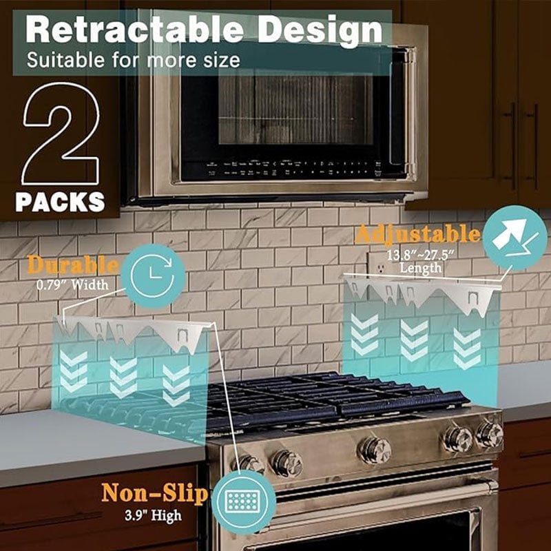 Mroace Adjustable Stainless Steel Stove Gap Covers