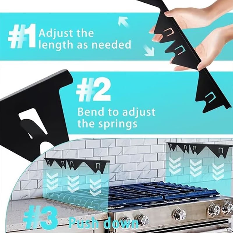 Mroace Adjustable Stainless Steel Stove Gap Covers