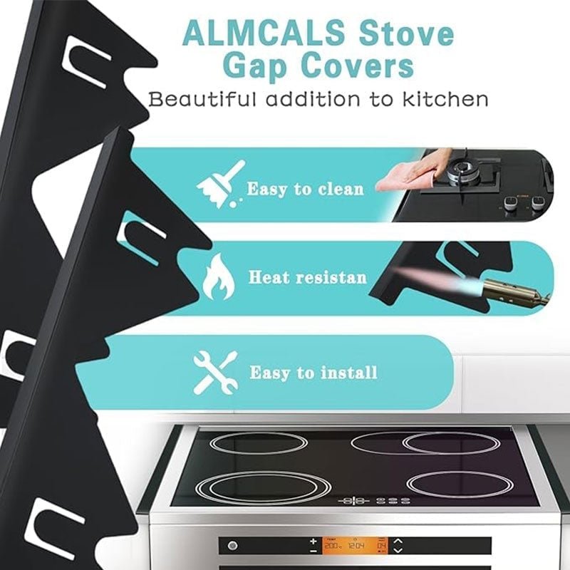 Mroace Adjustable Stainless Steel Stove Gap Covers