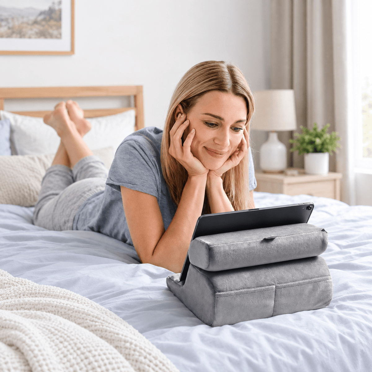 Mroace Adjustable Tablet Pillow Stand