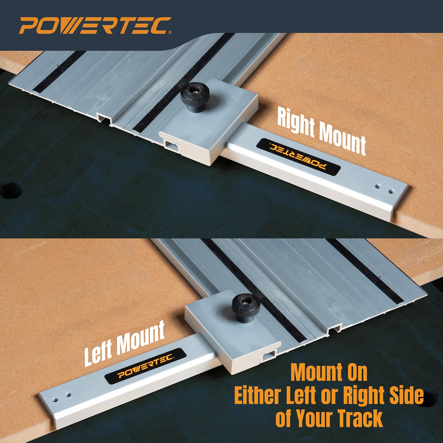 Mroace Adjustable Track Saw Guide Rail Square