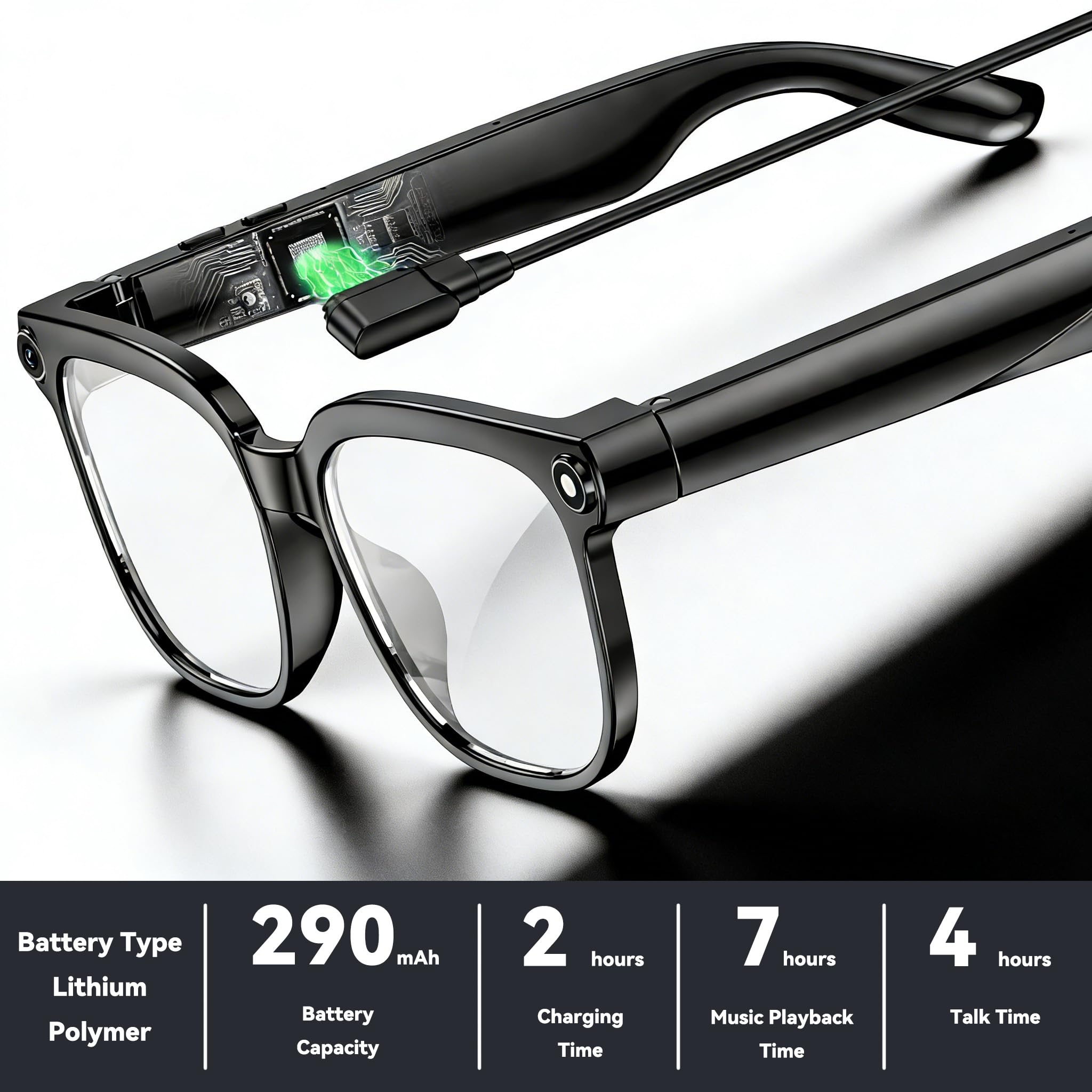 Mroace AI Smart Camera Glasses with Real Time Translation and Voice Assistant