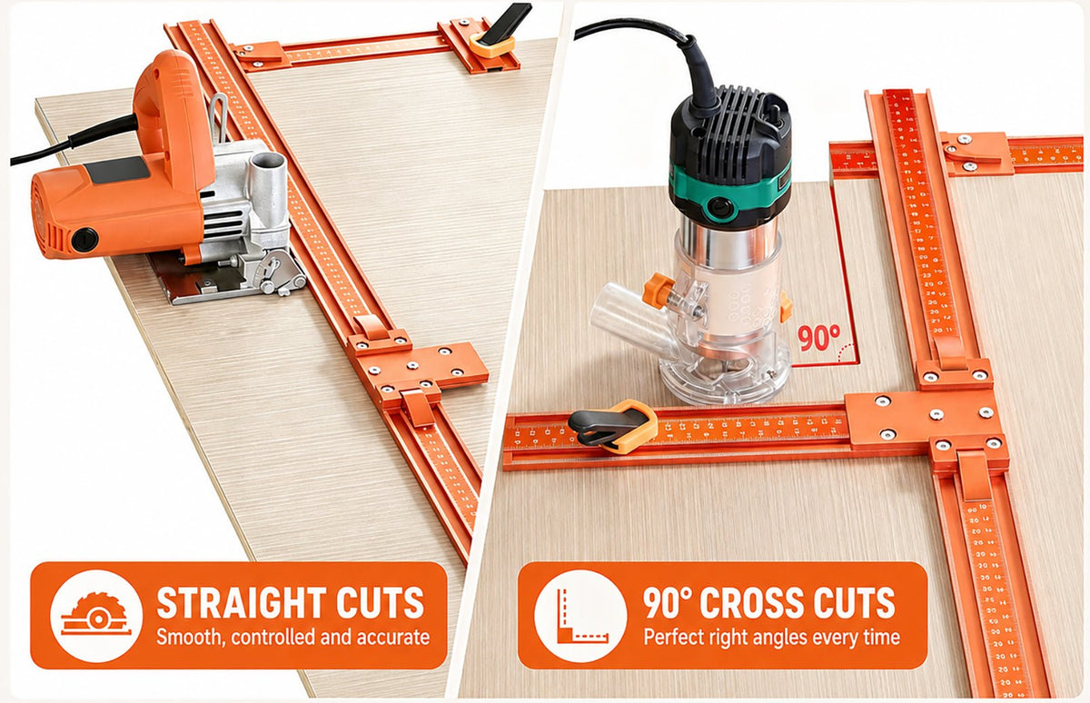 Mroace Aluminum Alloy Circular Saw Guide Rail