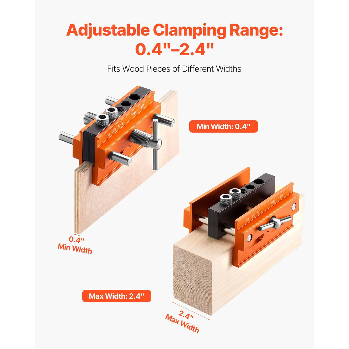Mroace Aluminum Alloy Self Centering Doweling Jig Kit