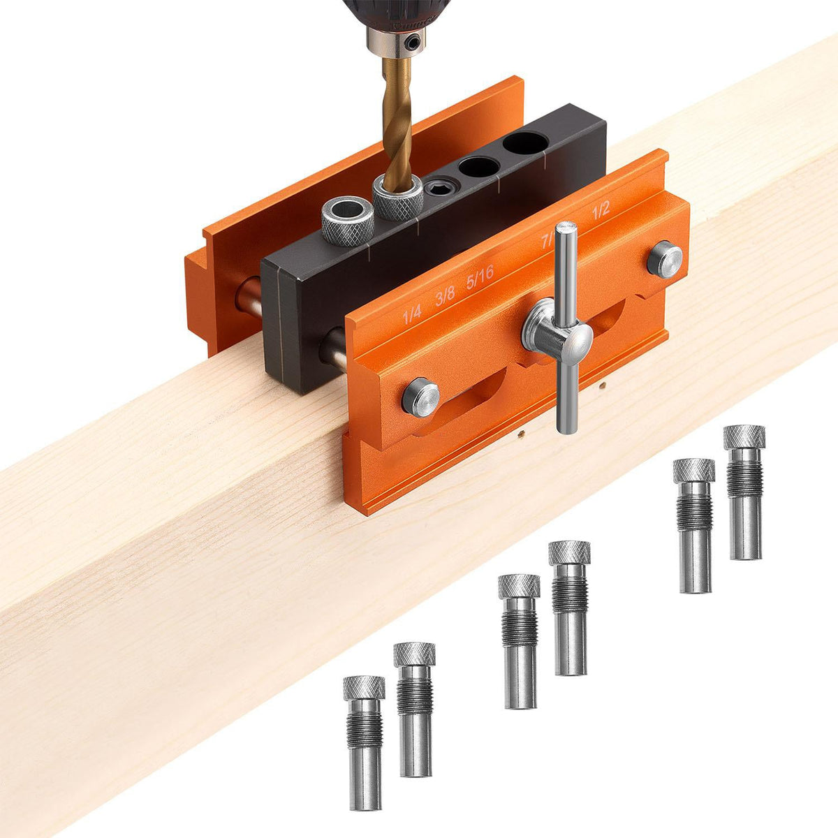 Mroace Aluminum Alloy Self Centering Doweling Jig Kit