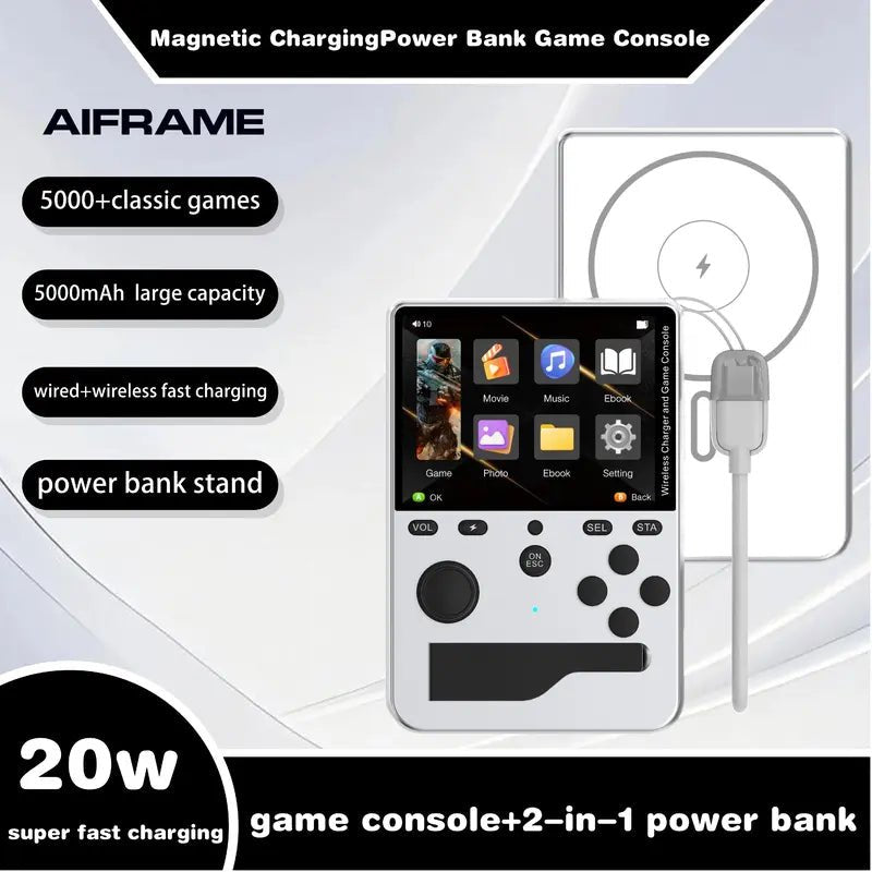 Mroace Aluminum MagSafe Retro-Game-Console Power Bank