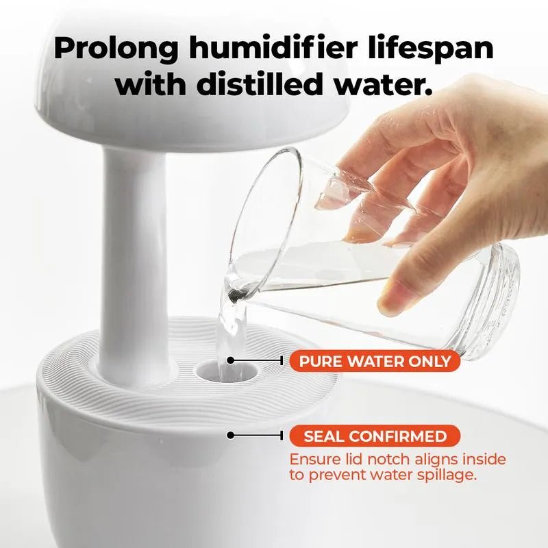 Mroace Anti-Gravity Colorful Night Light Air Humidifier