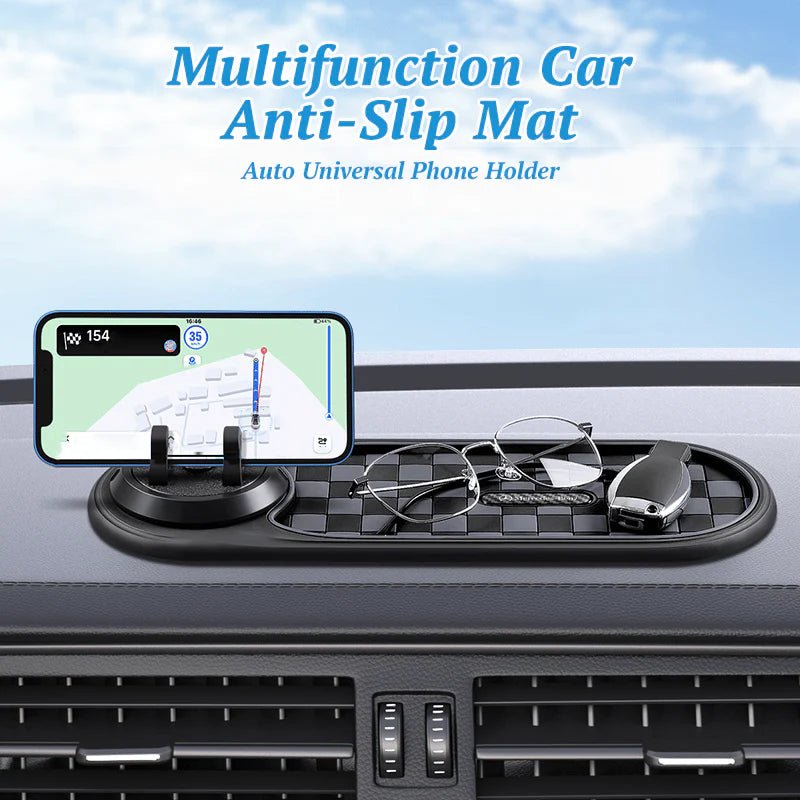 Mroace Anti-Slip Dashboard Mat for Secure Phone and Item Storage