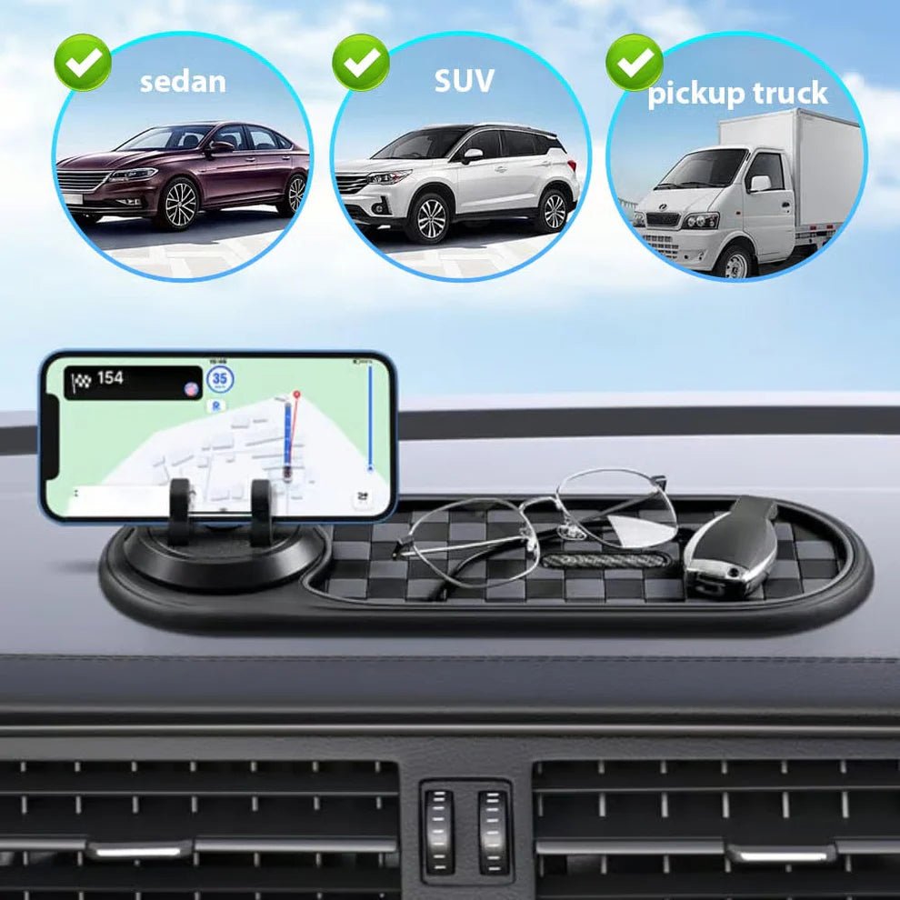 Mroace Anti-Slip Dashboard Mat for Secure Phone and Item Storage