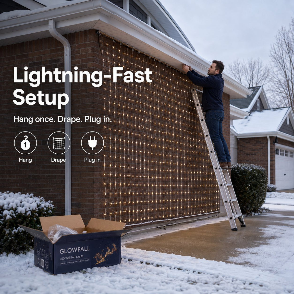 Mroace App Customizable Smart LED Curtain Lights